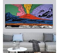 Stampa su tela Dipinti astratti colorati andy Warhol Vesuvio Poster e stampe su tela Wall Art for Home Decor 80x160cm senza cornice