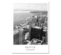 Stampa Su Tela Dipinti Su Tela In Bianco E Nero, Paesaggi Di Città Del Mondo, Londra, Parigi, New York, Poster E Stampe, Quadri Da Parete Per La Decorazione Della Casa, 21X30 Cm, Senza Cornice.