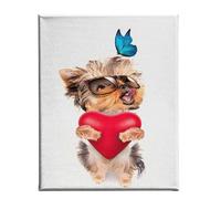 Stampa su Tela Dog, Multicolore, L45xP3xA70 cm
