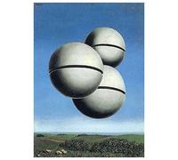 Stampa Su Tela E Surrealismo Rene Magritte《La voce dello spazio》Poster Quadri di Arte della Parete della Tela di Casa Camera da Letto Soggiorno Decorazioni Muro(20x28cm)8x11inch,Senza Cornice)