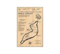 Stampa su Tela F1 Formula Racer Poster Estetica Racing Monaco Gran Premio Circuito Pista Arte Murale Casa Camera Decorazione Vintage Tela Pittura Regalo, 30X45Cm Nessuna Cornice