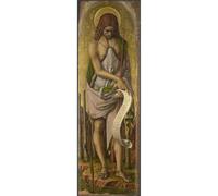 Stampa su tela giclée di grado museale - Carlo Crivelli - San Giovanni Battista - 76 x 101 cm | Inchiostri d'archivio su tela di policotone | Perfetta per soggiorno, camera da letto o parete della