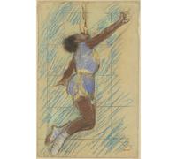 Stampa su tela giclée di grado museale, Degas, Miss Lala al circo di Fernando, 76 x 101 cm, inchiostri d'archivio su tela di policotone, perfetta per soggiorno, camera da letto o parete della galleria