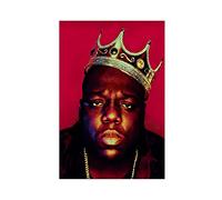 Stampa su tela, motivo: Rapper, musicista Biggie Notorious Big B.I.G, decorazione per camera da letto, sport, ufficio, stanza, regalo, senza cornice, 30 x 45 cm