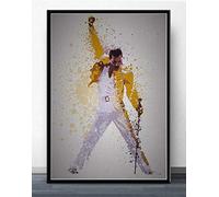 Stampa su Tela Pittura su Tela Poster E Stampe Immagine di Arte della Parete Freddie Mercury Musica Rock Poster Vintage Decorativo per La Casa, 70X100 Cm Senza Cornice
