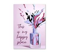 Stampa Su Tela Poster E Stampe Di Fiori Con Smalto Per Unghie Alla Moda, Arte Murale, Manicure, Salone Di Bellezza, Tela, Pittura Moderna Per Camera Da Letto, Decorazione Per La Casa, 45X60 Cm, Se
