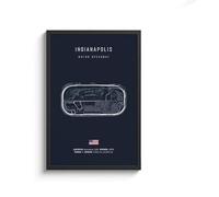 Stampa Su Tela Quadro Su Tela Con Circuito Internazionale Di Formula 1, Arte Murale Nordica, Poster Estetico Di Gare Di Sport Motoristici, Per La Decorazione Della Casa, 50X70 Cm, Senza Cornice.