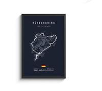 Stampa Su Tela Quadro Su Tela Con Circuito Internazionale Di Formula 1, Arte Murale Nordica, Poster Estetico Di Gare Di Sport Motoristici, Per La Decorazione Della Casa, 50X70 Cm, Senza Cornice.