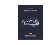 Stampa Su Tela Stampe Artistiche Da Parete Su Tela, Poster Di Circuiti Di Formula 1, Quadri Decorativi Per La Decorazione Della Casa, Arte E Artigianato, Sport E Hobby, 70X100 Cm, Senza Cornice.