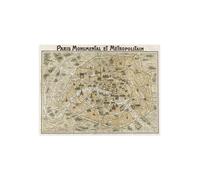 Stampa su Tela su Carta Poster o Quadro Anonymous Paris Monumental et Métropolit