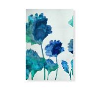 Stampa su Tela su Carta Poster o Quadro Austin Vanessa Aqua Blossom Triptych I