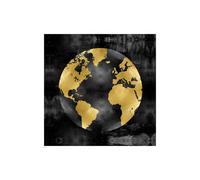 Stampa su Tela su Carta Poster o Quadro Brennan Russell The Globe Gold on Black
