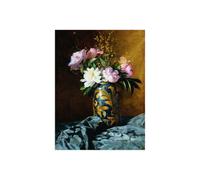 Stampa su Tela su Carta Poster o Quadro Carlo Grossi Peonies in a Vase (detail)