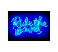 Stampa su Tela su Carta Poster o Quadro Carr Hailey Neon Ride The Waves BB