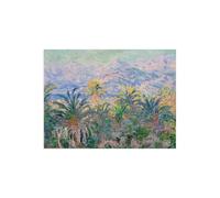 Stampa su Tela su Carta Poster o Quadro Claude Monet Palm Trees at Bordighera