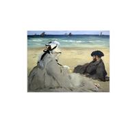 Stampa su Tela su Carta Poster o Quadro Édouard Manet Sur la plage