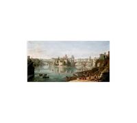 Stampa su Tela su Carta Poster o Quadro Gaspar Van Wittel The Tiber in Rome