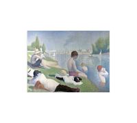 Stampa su Tela su Carta Poster o Quadro Georges Seurat Bathers at Asnieres (deta