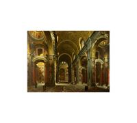 Stampa su Tela su Carta Poster o Quadro Giovanni Paolo Panini The interior of St