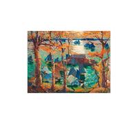 Stampa su Tela su Carta Poster o Quadro Jonas Lie Romantic sunset, Maine