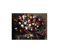 Stampa su Tela su Carta Poster o Quadro Juan de Arellano Small basket of Flowers