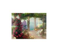 Stampa su Tela su Carta Poster o Quadro Karl Maria Schuster The Terrace, Capri