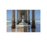 Stampa su Tela su Carta Poster o Quadro Markoff Barbara Under Scripps Pier, La J