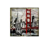 Stampa su Tela su Carta Poster o Quadro Matthews Dylan Landmarks San Francisco