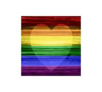 Stampa su Tela su Carta Poster o Quadro Olsen Maggie Rainbow Heart