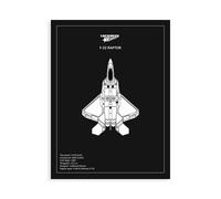 Stampa su Tela su Carta Poster o Quadro Rogan Mark BP LOCKHEED F117 Nighthawk Bl