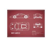 Stampa su Tela su Carta Poster o Quadro Rogan Mark Ferrari Enzo-Maroon
