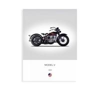 Stampa su Tela su Carta Poster o Quadro Rogan Mark Harley Davidson Model V 1930