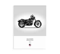 Stampa su Tela su Carta Poster o Quadro Rogan Mark Harley Davidson XLH1000 Sport