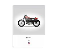 Stampa su Tela su Carta Poster o Quadro Rogan Mark Harley Davidson XR 750 1972