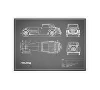 Stampa su Tela su Carta Poster o Quadro Rogan Mark Jaguar SS1-Grey