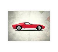 Stampa su Tela su Carta Poster o Quadro Rogan Mark Lamborghini Miura P400 1967