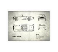 Stampa su Tela su Carta Poster o Quadro Rogan Mark MG MGA White