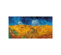 Stampa su Tela su Carta Poster o Quadro Van Gogh Vincent Wheat Field with Crows