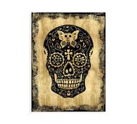 Stampa su Tela su Carta Poster o Quadro Wagner Martin Day of the Dead in Black a