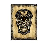 Stampa su Tela su Carta Poster o Quadro Wagner Martin Day of the Dead in Black a