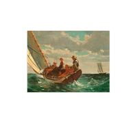 Stampa su Tela su Carta Poster o Quadro Winslow Homer Breezing Up (A Fair Wind)