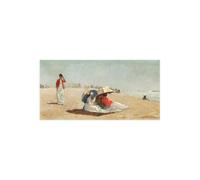 Stampa su Tela su Carta Poster o Quadro Winslow Homer East Hampton Beach, Long I