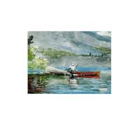 Stampa su Tela su Carta Poster o Quadro Winslow Homer The Red Canoe