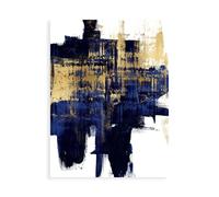 Stampa su Tela su Carta Poster o Quadro Wise Alex Dynamic Gold on Blue I