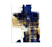 Stampa su Tela su Carta Poster o Quadro Wise Alex Dynamic Gold on Blue II
