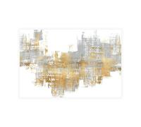 Stampa su Tela su Carta Poster o Quadro Wise Alex Dynamic Gold on Grey II