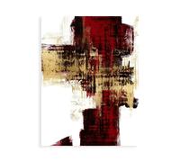 Stampa su Tela su Carta Poster o Quadro Wise Alex Kinetic Gold on Red I