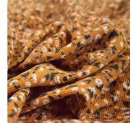 Stampa su tessuto di velluto a coste, Autunno Inverno Nuovo tessuto di velluto a coste cotone con stampa floreale for la superficie della scarpa del cappotto camicia(Color-04)