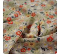 Stampa su tessuto di velluto a coste, Autunno Inverno Nuovo tessuto di velluto a coste cotone con stampa floreale for la superficie della scarpa del cappotto camicia(Color 45)