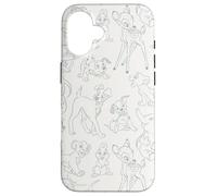 Stampa su tutta la superficie di Simba Dumbo Bambi con personaggi Disney classici Custodia per iPhone 16